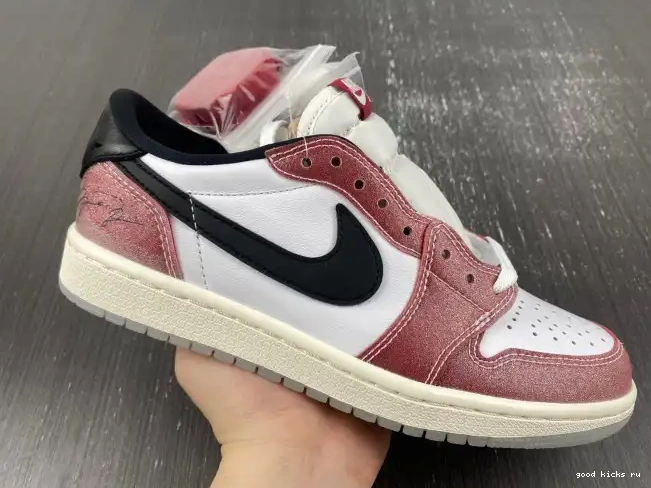 'RED BLACK' LOW 1 X JORDAN AIR OG ROOM TROPHY FN0432-017 0528